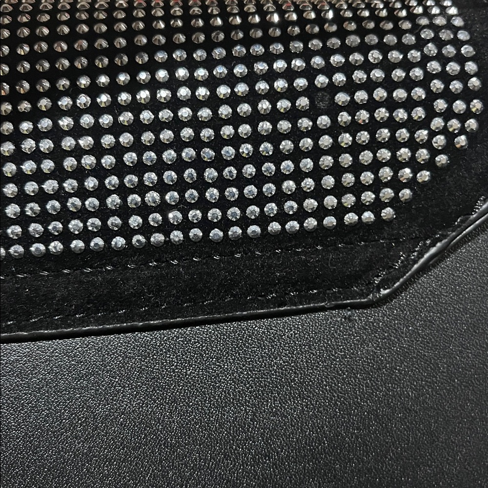 Valentino Orlandi Stud Elegant Black and Silver crossbody Bag - Picture 4 of 9